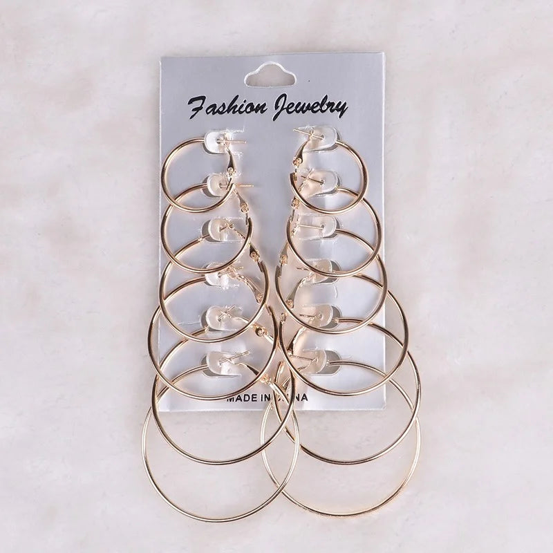 Creolen/Hoop Earrings 6pcs. Set