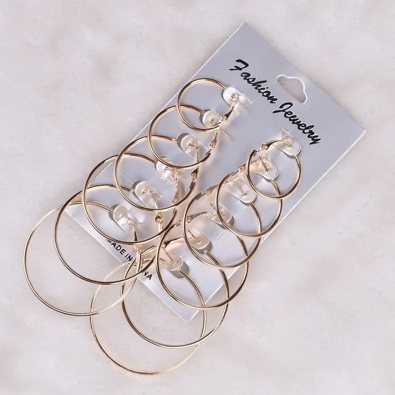 Creolen/Hoop Earrings 6pcs. Set